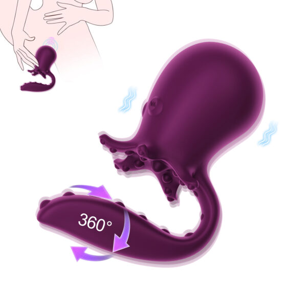 Focus Pleasure™ Octopus Double Vibrator - 360° Swing & Dual Motor G-Spot Stimulator